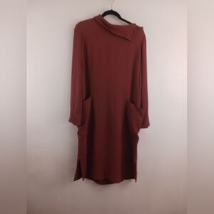 BECKEN Sienna funnel neck long sleeve dress size 2